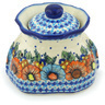 9-inch Stoneware Garlic and Onion Jar - Polmedia Polish Pottery H1276H