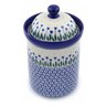 9-inch Stoneware Jar with Lid - Polmedia Polish Pottery H1038J
