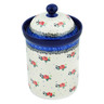 9-inch Stoneware Jar with Lid - Polmedia Polish Pottery H2059M