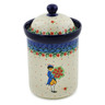 9-inch Stoneware Jar with Lid - Polmedia Polish Pottery H8252J