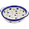 9-inch Stoneware Round Baker with Handles - Polmedia Polish Pottery H5395L