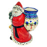 9-inch Stoneware Santa Shaped Jar - Polmedia Polish Pottery H9835M