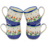 Polish Pottery  0" Spring Flowers