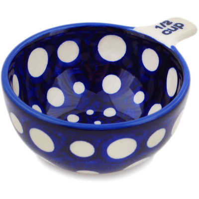 Polish Pottery 1/2 Cup Measuring Cup Amplify UNIKAT