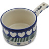 Polish Pottery 1/2 Cup Measuring Cup Fancy Heart
