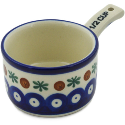 Polish Pottery 1/2 Cup Measuring Cup Mosquito