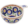 Polish Pottery 1/2 Cup Measuring Cup Spring Yellow Posey