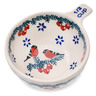 Polish Pottery 1/2 Cup Measuring Cup Winter Bullfinch