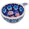 Polish Pottery 1/3 Cup Measuring Cup Floral Sea