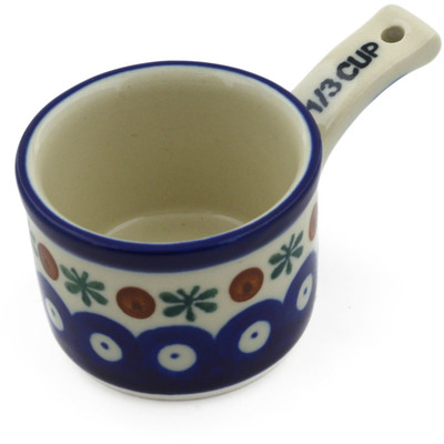 Polish Pottery 1/3  Cup Measuring Cup Mosquito