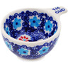 Polish Pottery 1/4 Cup Measuring Cup Floral Sea