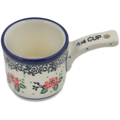 Polish Pottery 1/4 Cup Measuring Cup  Pasadena Delight