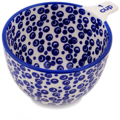 Polish Pottery 1 Cup Measuring Cup Bubbling Up