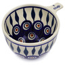 Polish Pottery 1 Cup Measuring Cup Peacock Leaves