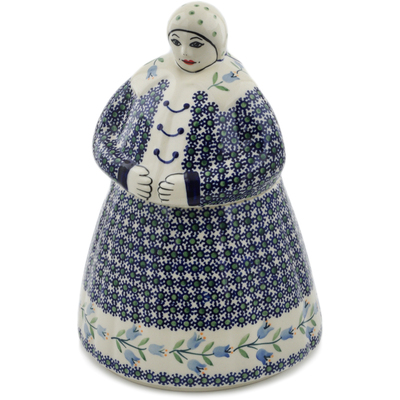 Polish Pottery 10&quot; Babcia Cookie Jar Sweet Dreams