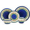 Polish Pottery 5-Piece Place Setting Spring Flowers
