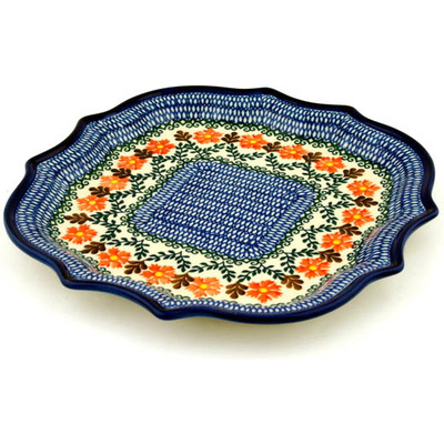 Polish Pottery 8 Point Plate