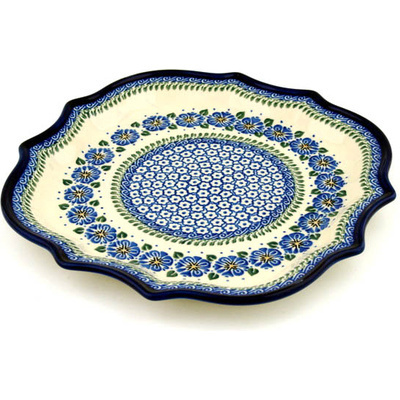 Polish Pottery 8 Point Plate