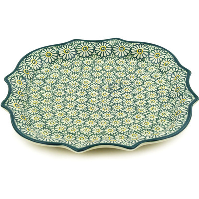 Polish Pottery 8 Point Plate Spring Fling