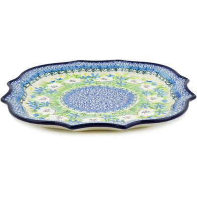 Polish Pottery 8 Point Plate Spring Morning UNIKAT