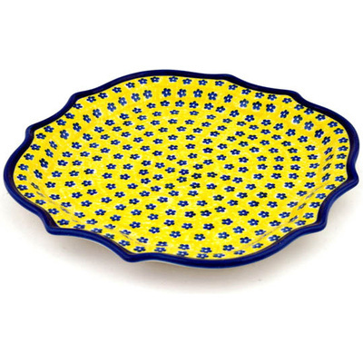 Polish Pottery 8 Point Plate Sunshine