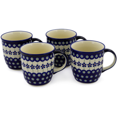 Set of 4 Mugs 12 oz