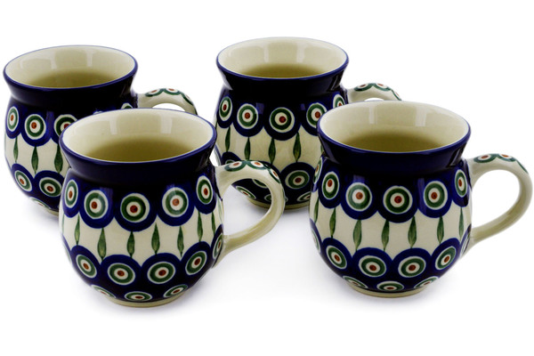 Set of Four 12 oz Bubble Mugs