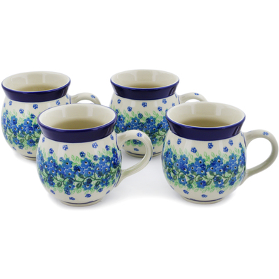 Set of Four 12 oz Bubble Mugs