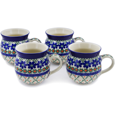Set of Four 12 oz Bubble Mugs