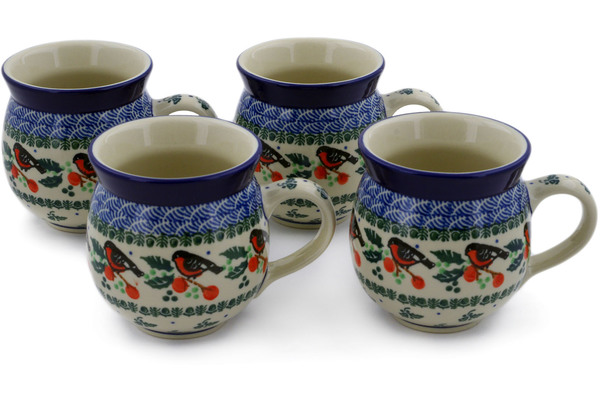 Set of Four 12 oz Bubble Mugs