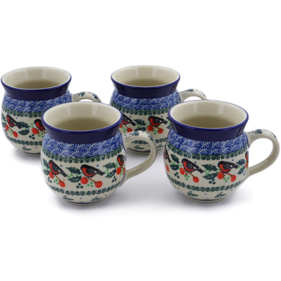 Set of Four 12 oz Bubble Mugs