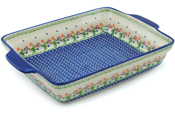 Rectangular Baker with Handles 15"