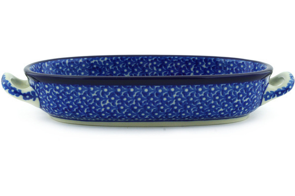 Oval Baker with Handles 9"