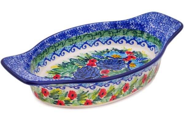 Oval Baker with Handles 9"