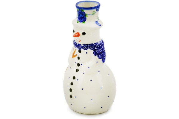 Snowman Candle Holder 6"