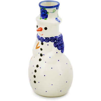 Snowman Candle Holder 6"