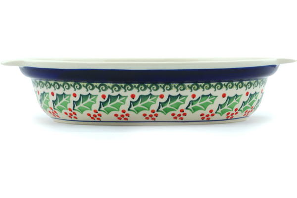 Oval Baker with Handles 13"