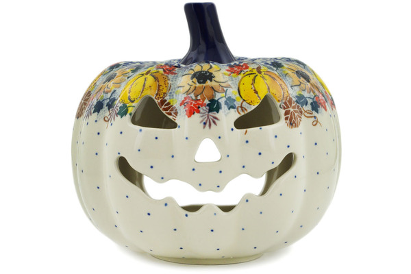 Jack O Lantern Candle Holder 7"