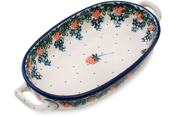 Oval Baker with Handles 9"
