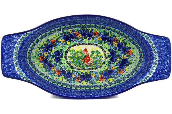 Oval Baker with Handles 18"