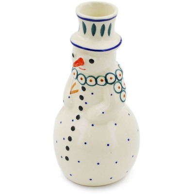 Snowman Candle Holder 6"
