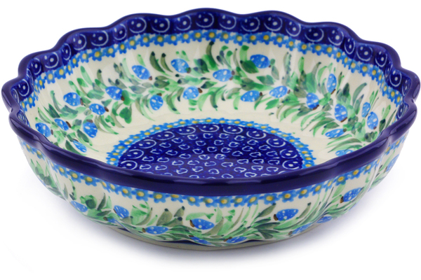 Scalloped Fluted Bowl 7"