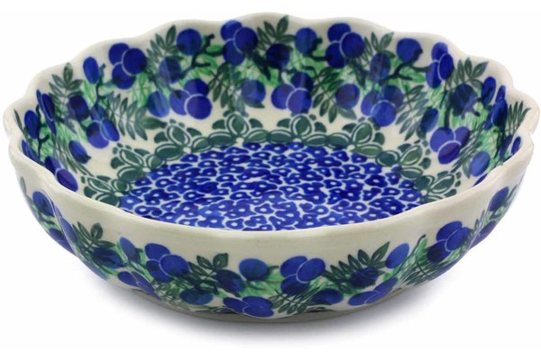 Scalloped Fluted Bowl 7"