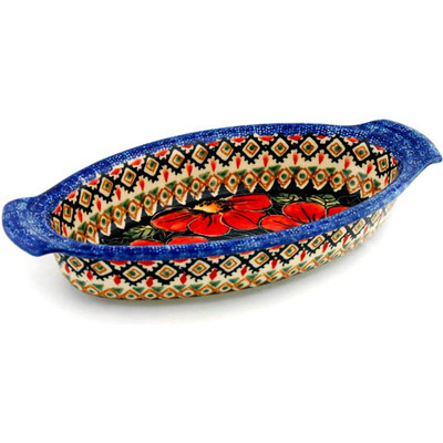 Oval Baker with Handles 10"