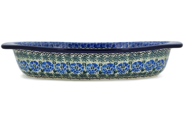 Oval Baker with Handles 12"