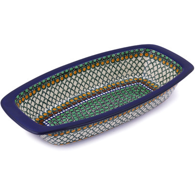 Oval Baker with Handles 14"