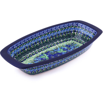 Oval Baker with Handles 14"