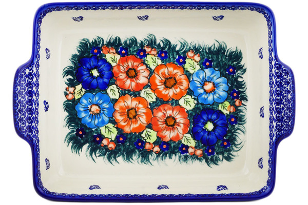 Rectangular Baker with Handles 15"