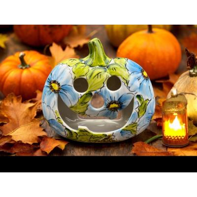 Jack O Lantern Candle Holder 6"