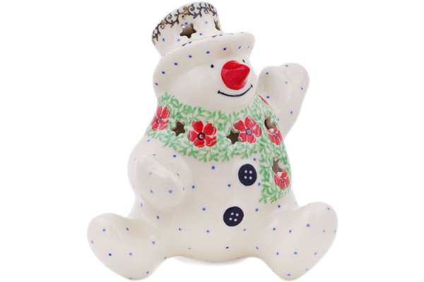 Snowman Candle Holder 4"